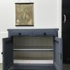 Vintage grote commode blauw south bay blue H94,5 x B107 x D48 foto 4